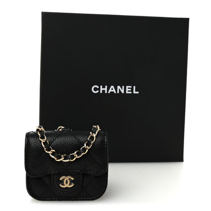 Chanel Caviar Quilted Airpods Pro Case Black 8 of 8