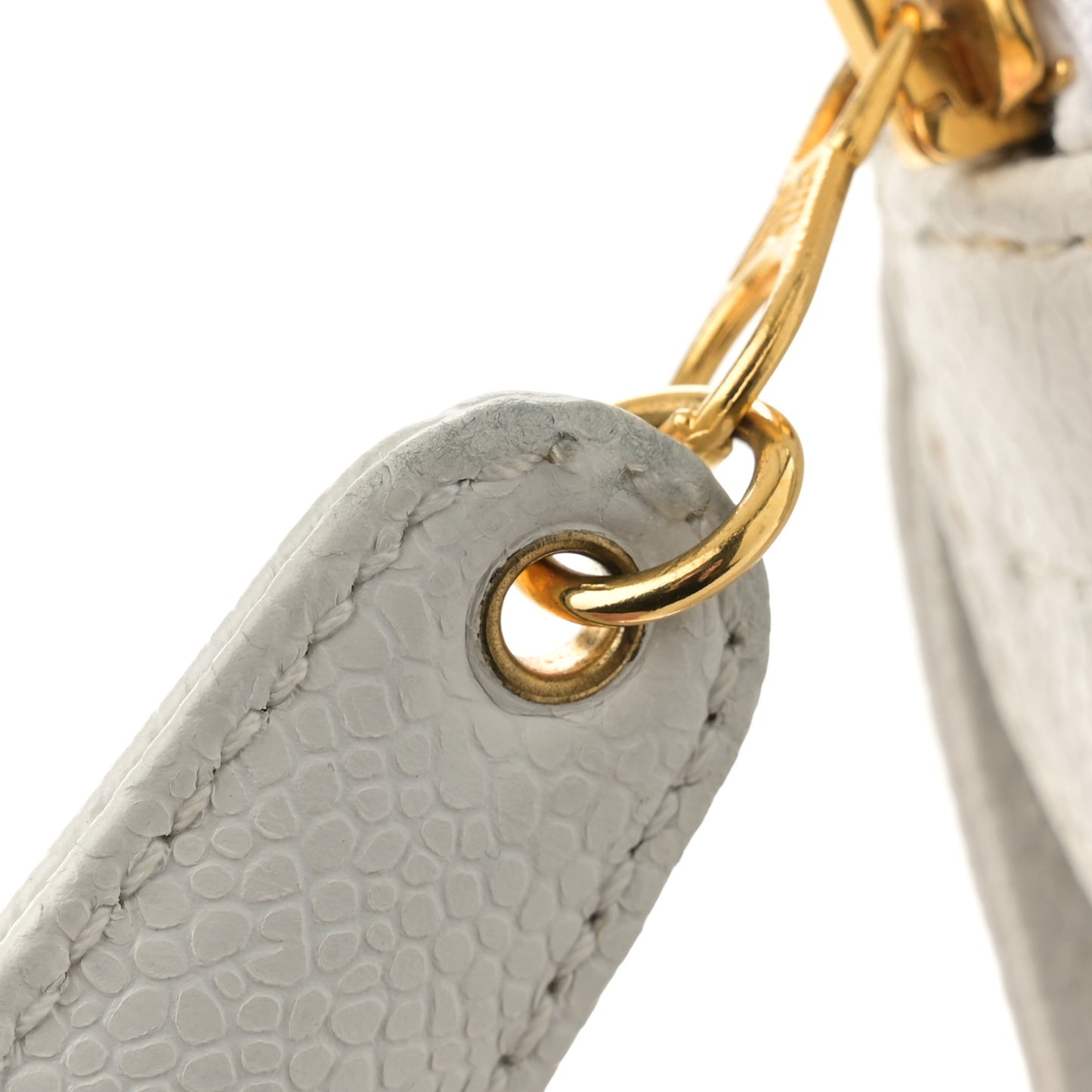 Caviar CC Shoulder Bag White