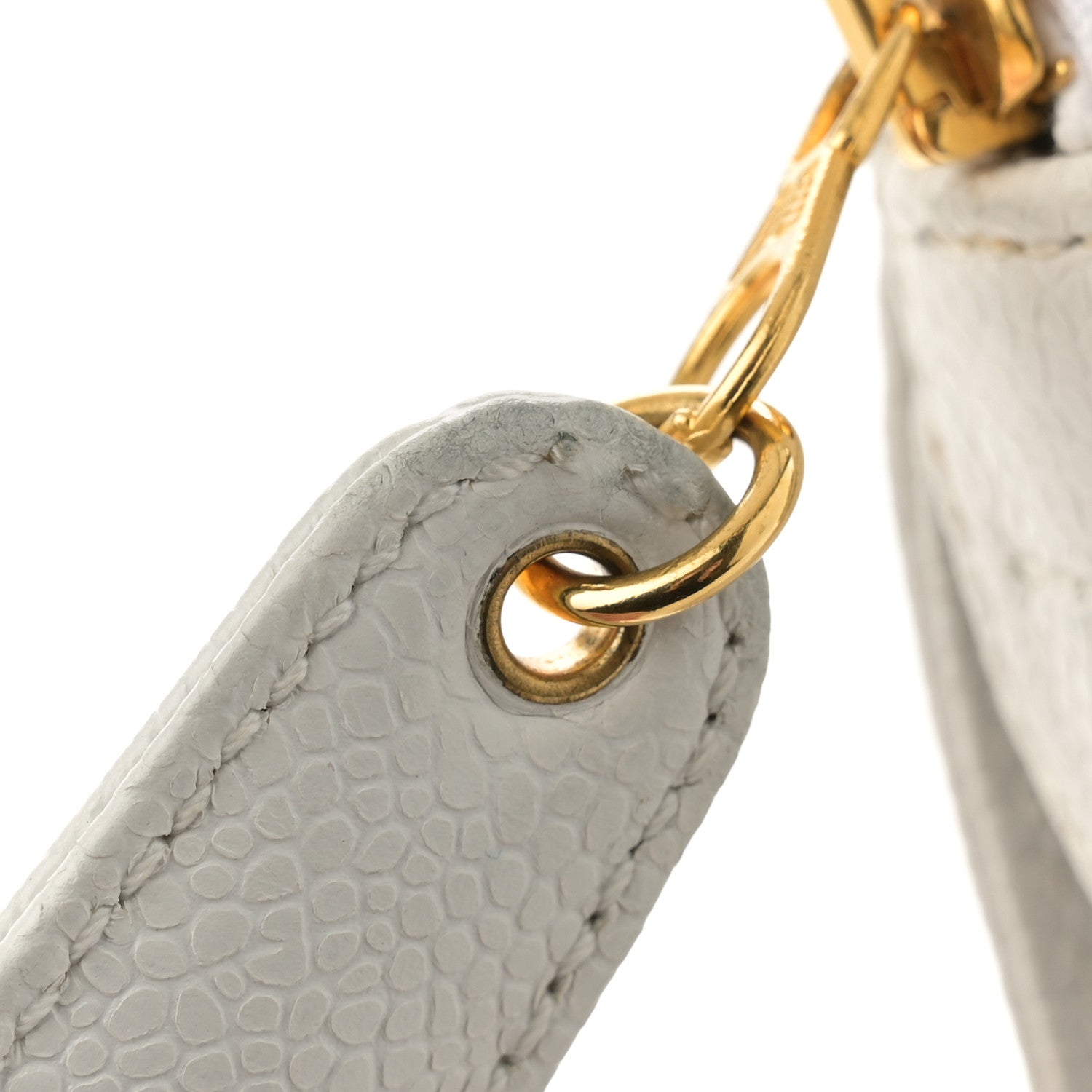 Chanel Caviar CC Shoulder Bag White 16 of 17