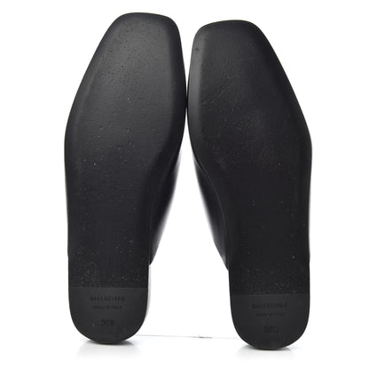 Balenciaga Calfskin BB Mules 35.5 Black 6 of 11