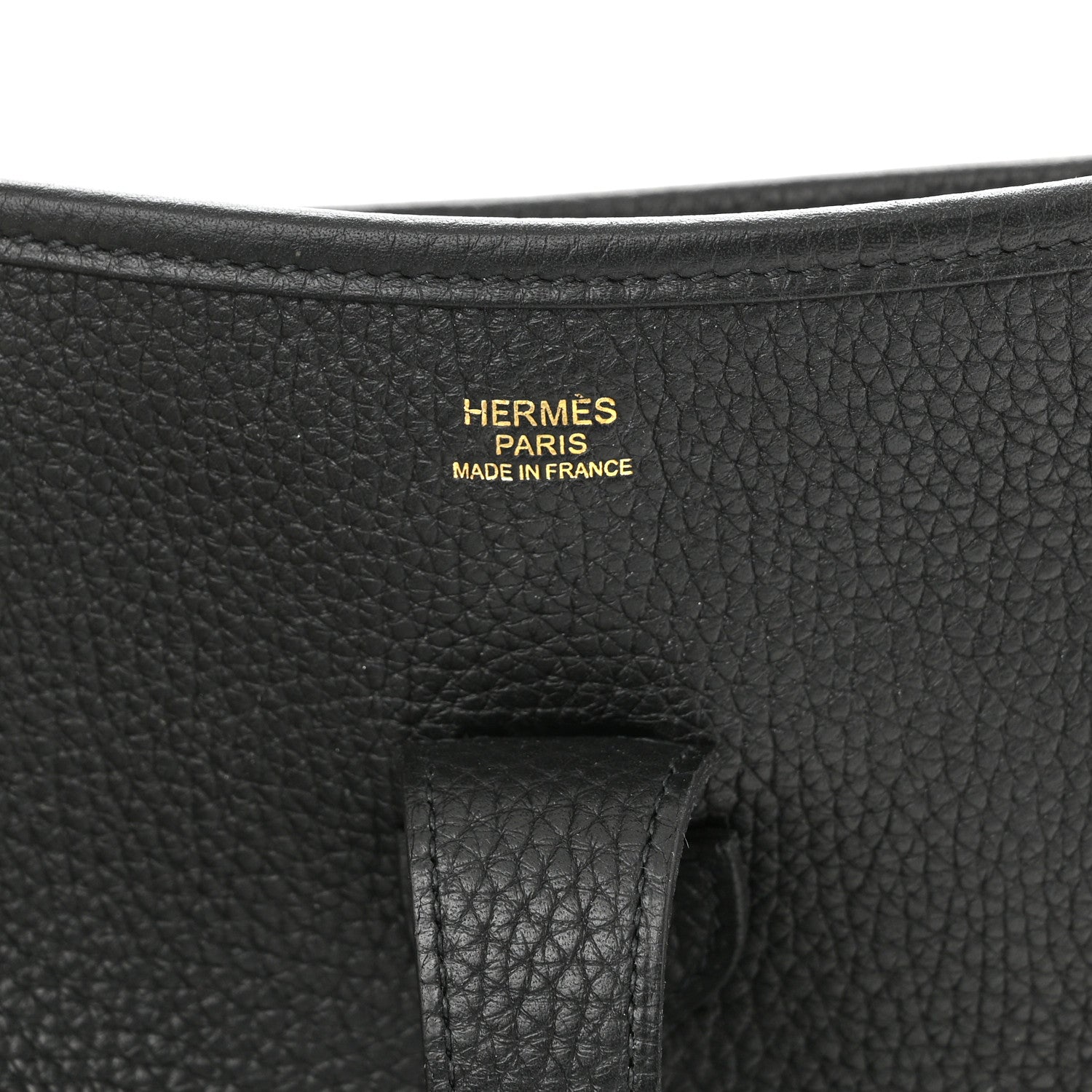 Hermes Taurillon Clemence Evelyne III GM Black 7 of 10