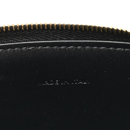 Celine Smooth Calfskin Cuir Triomphe Clutch on Chain Black 6 of 11