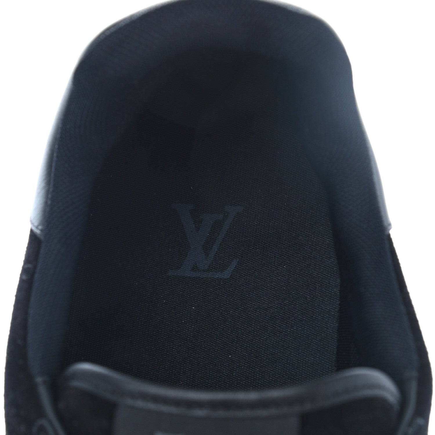Louis Vuitton Suede Mens LV Trainer Sneakers 10 Black 7 of 11