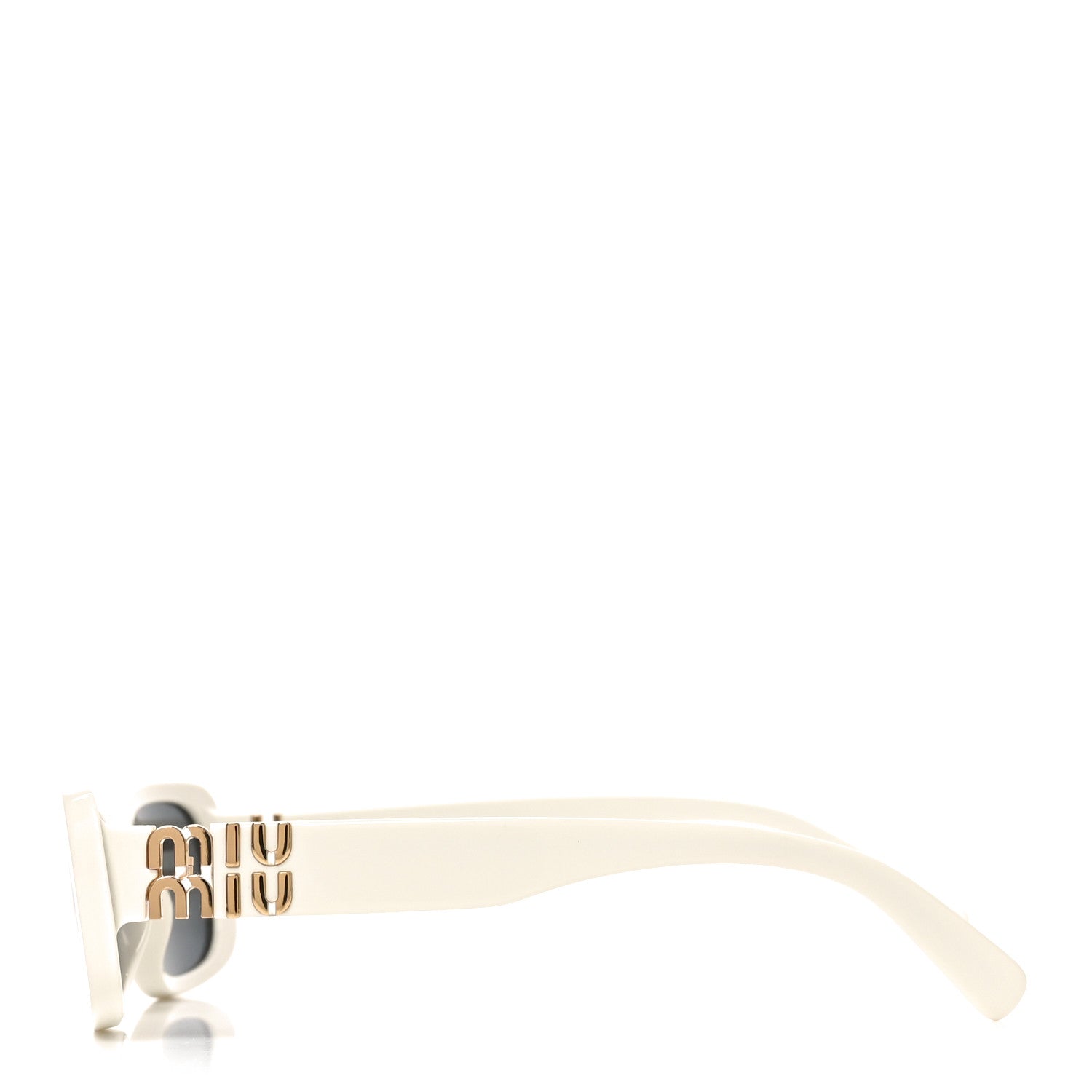 Miu Miu Acetate Rectangle Sunglasses SMU 08Z White 3 of 7