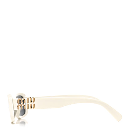 Miu Miu Acetate Rectangle Sunglasses SMU 08Z White 3 of 7