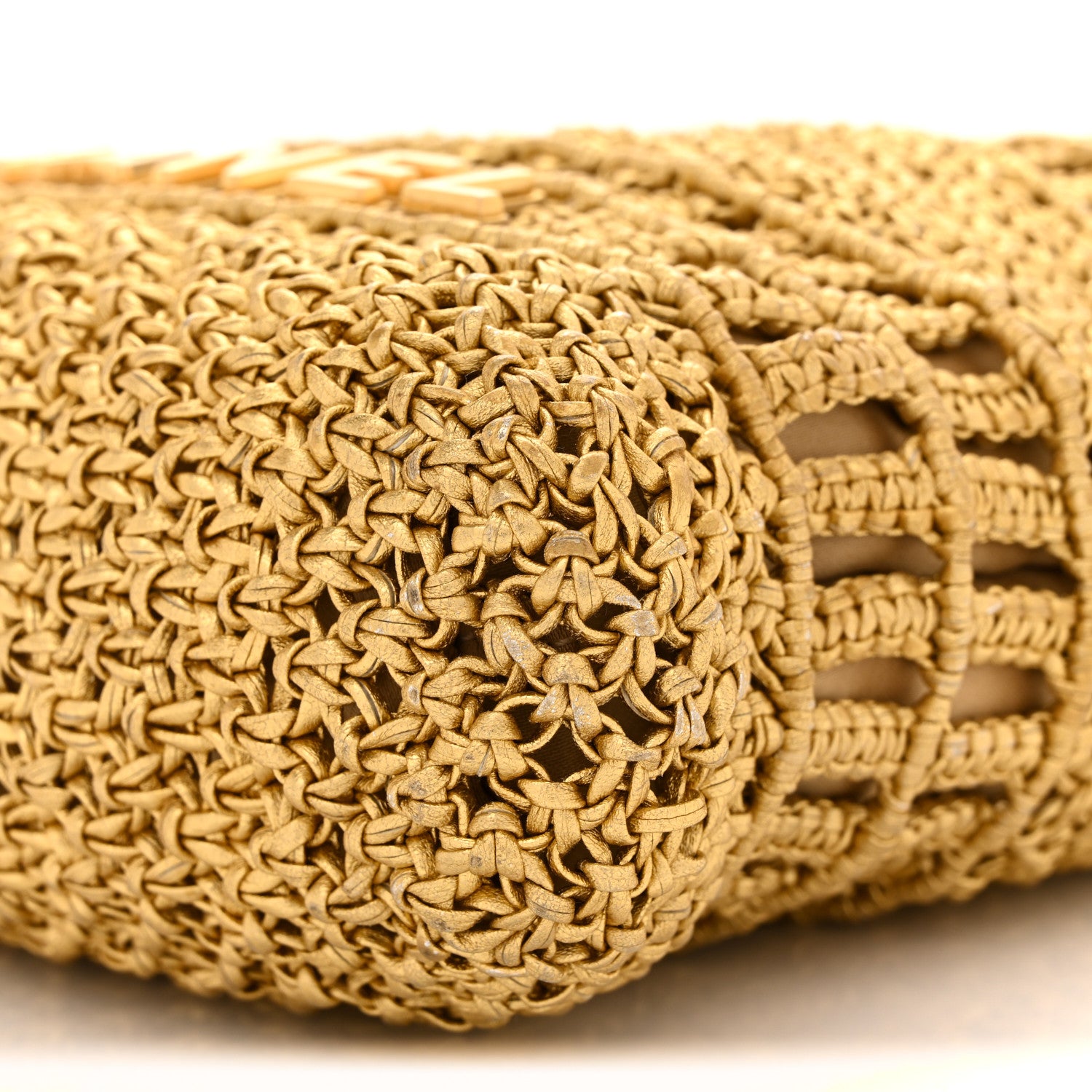 Chanel Metallic Calfskin Macrame Mini Chanel 22 Gold 10 of 10