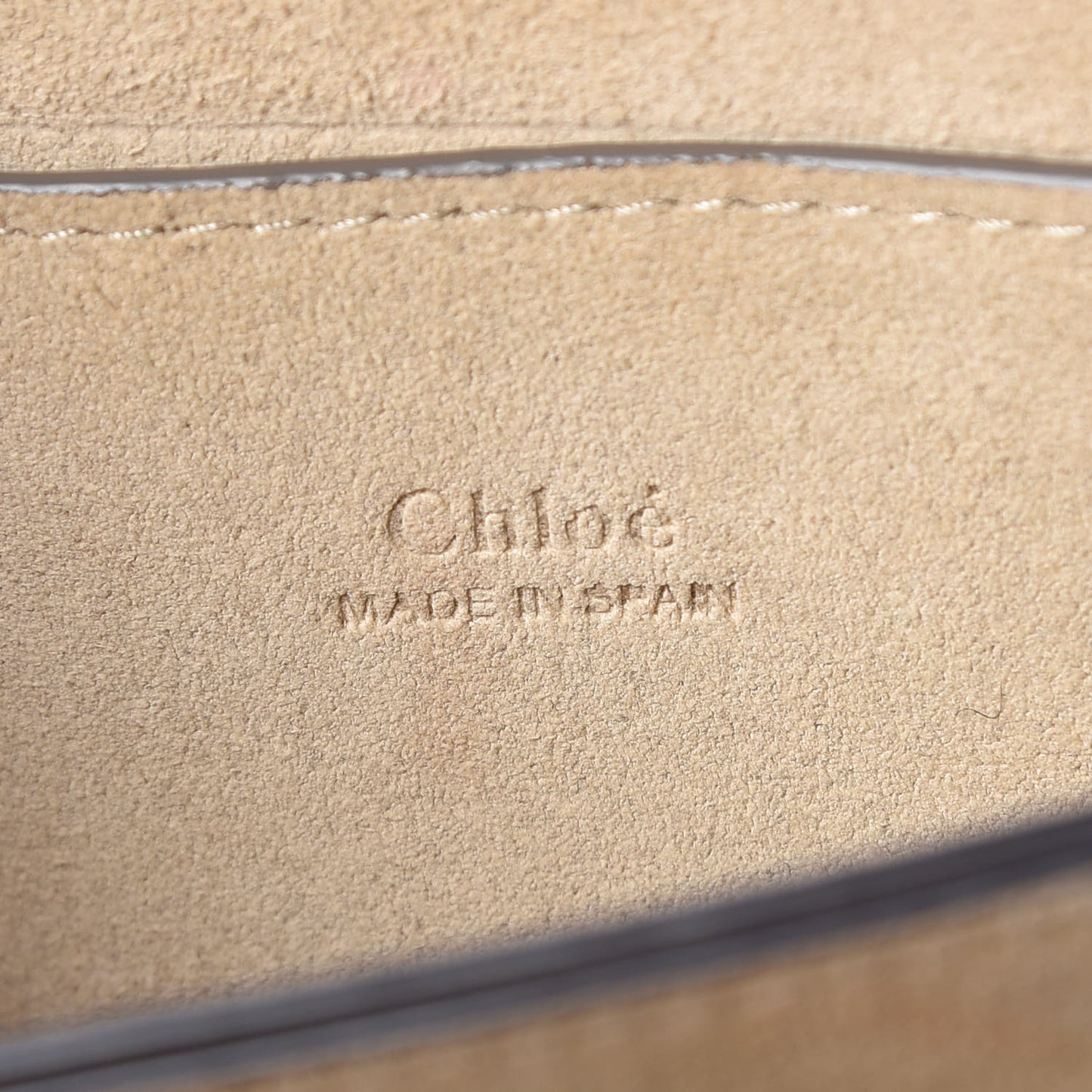 Suede Calfskin Small Faye Shoulder Bag Motty Grey