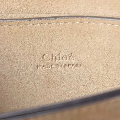 Chloe Suede Calfskin Small Faye Shoulder Bag Motty Grey 8 of 13