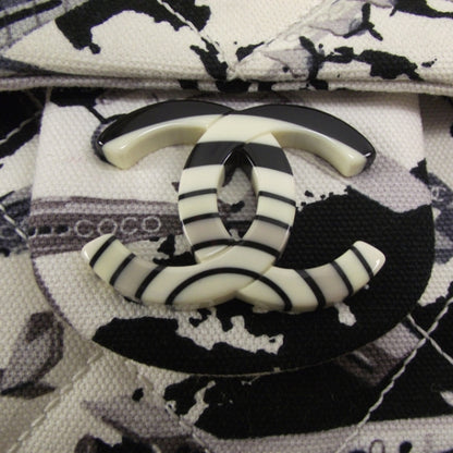 Chanel Canvas Airplane Charm Medium Flap 10 of 10