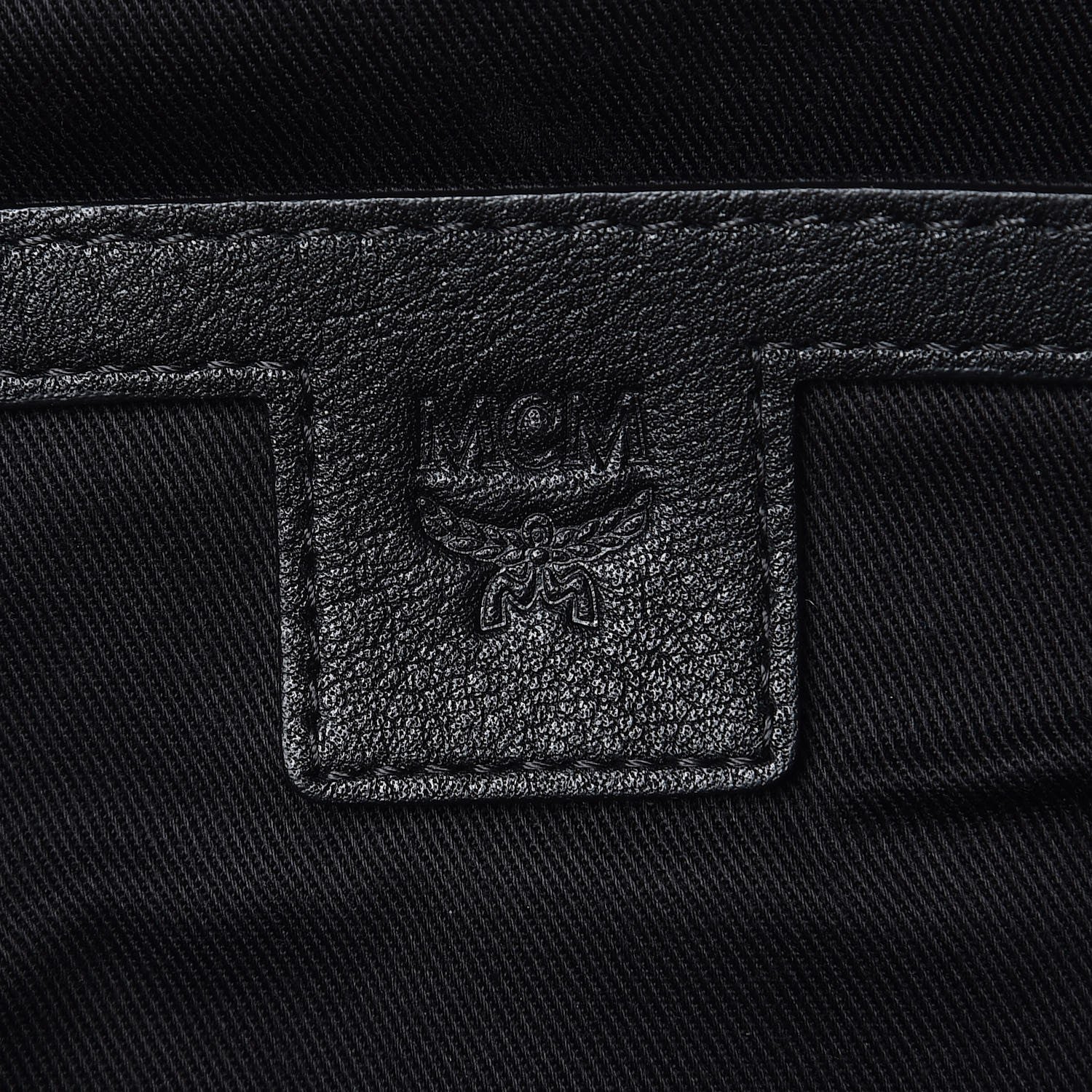 MCM Calfskin Ottomar Monogram Duke Backpack Black 8 of 19