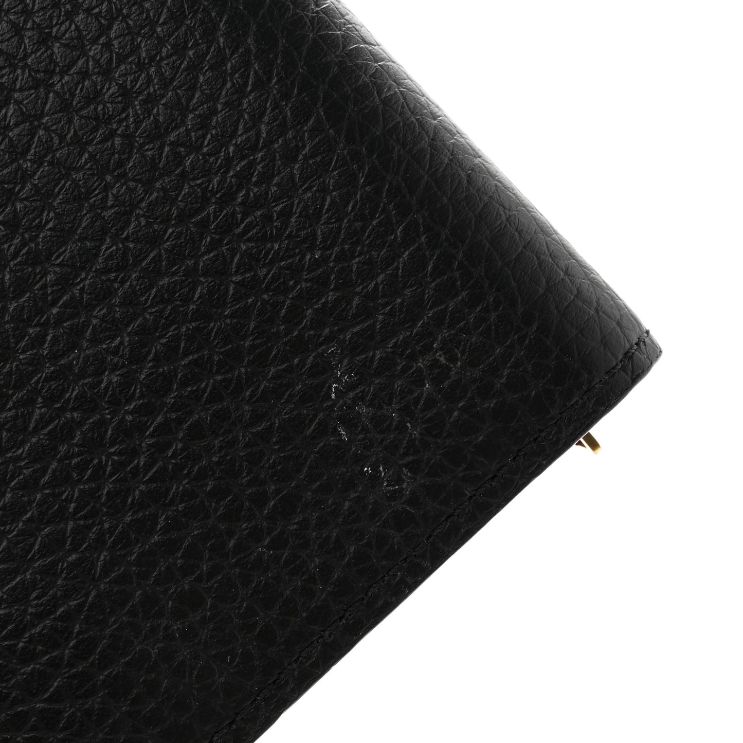 Taurillon Capucines Compact Wallet Black