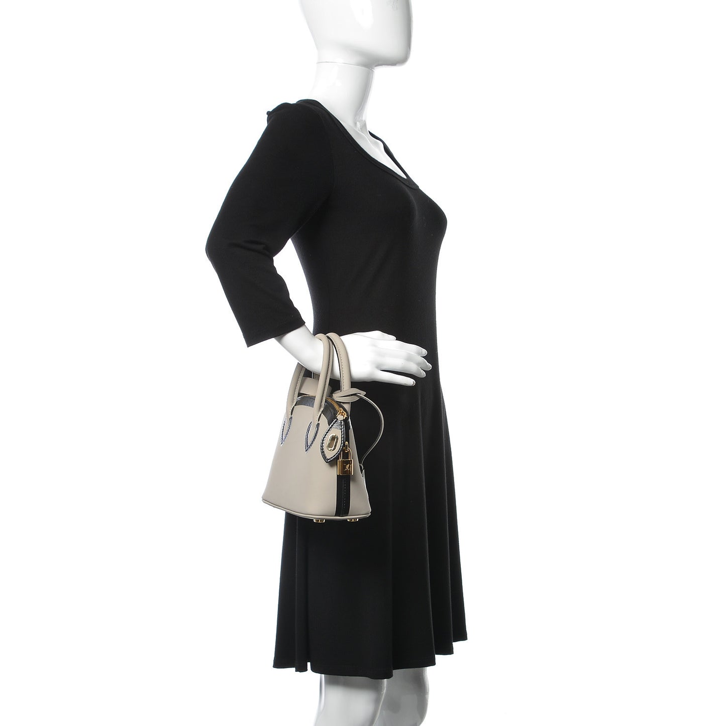 Cuir Obsession Lockit BB Gris