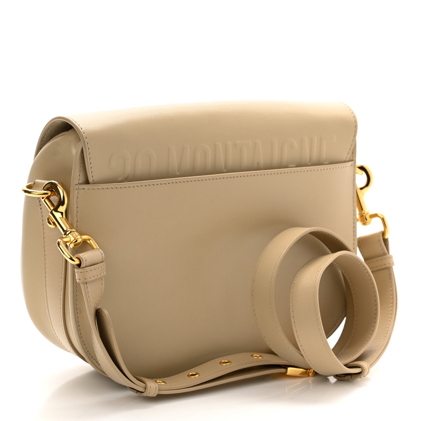 Box Calfskin Medium Bobby Flap Beige