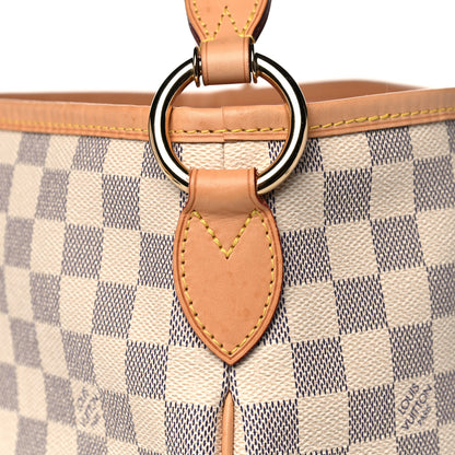 Louis Vuitton Damier Azur Delightful MM Rose Ballerine 10 of 12