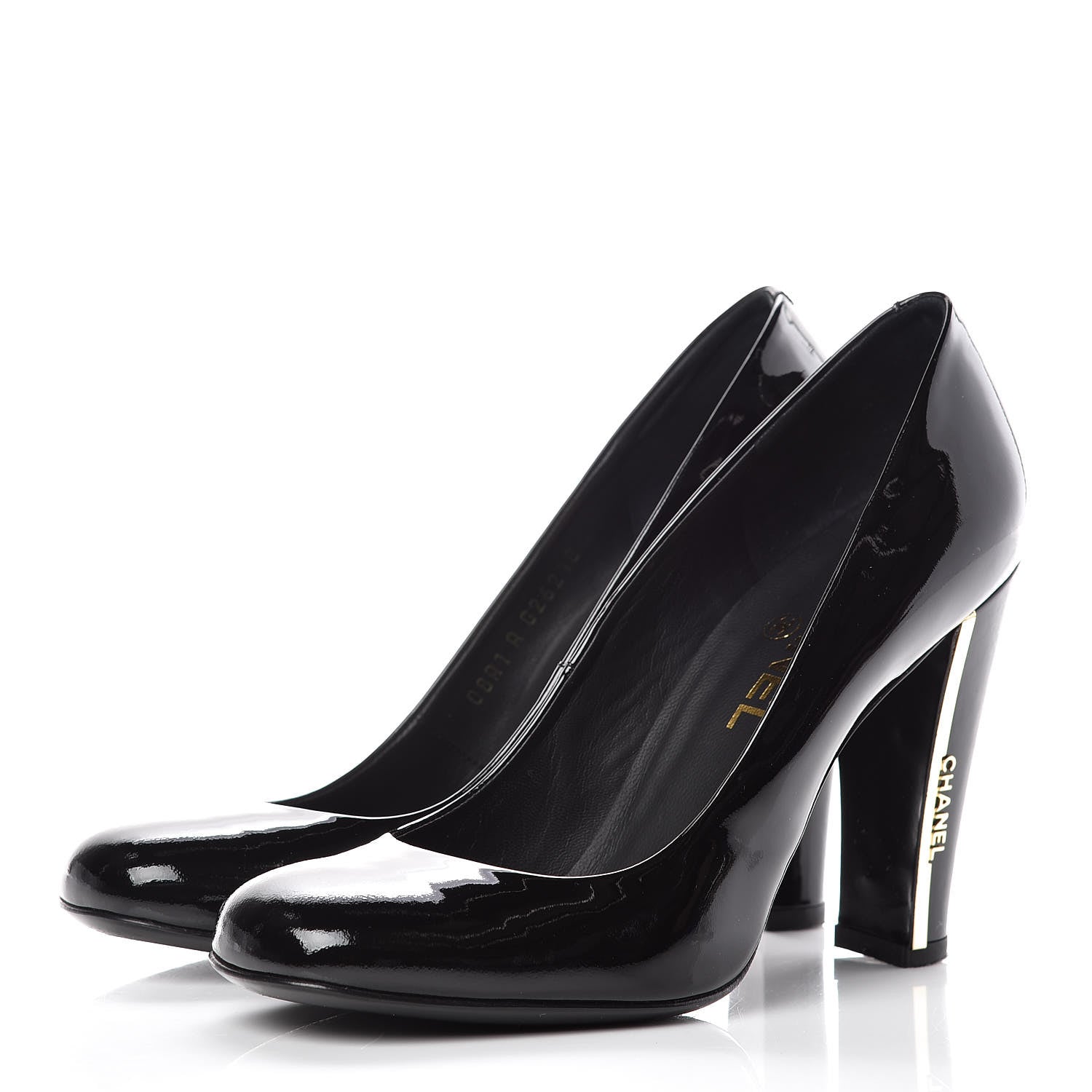 Chanel Patent Pumps 37 Black 3 of 14