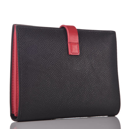 Celine Grained Calfskin Medium Multifunction Strap Wallet Black 3 of 12