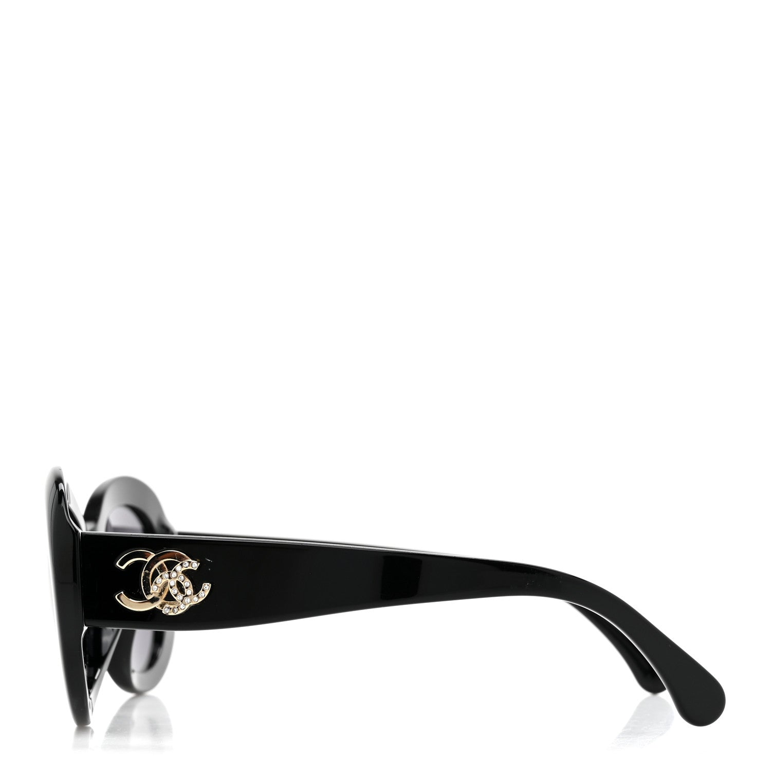 Chanel Acetate Polarized Oval CC Sunglasses 5469-B-A 3 of 8