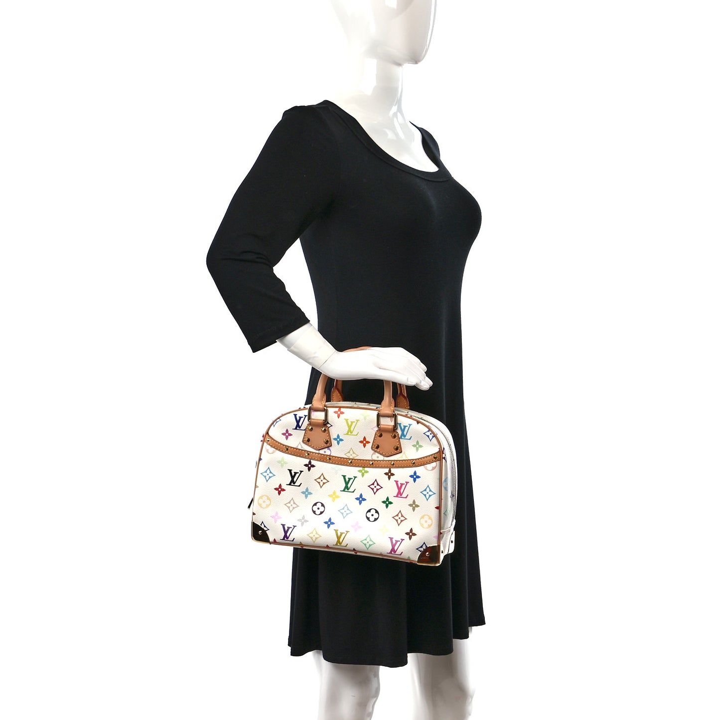 Monogram Multicolor Trouville White