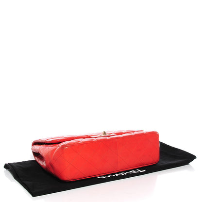 Chanel Lambskin Quilted Jumbo Single Flap Coral 4 of 8