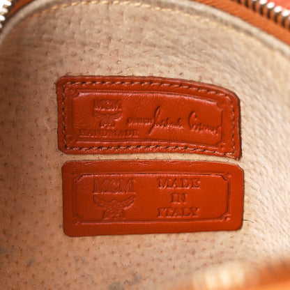 MCM Visetos Barrel Bag Cognac 6 of 10