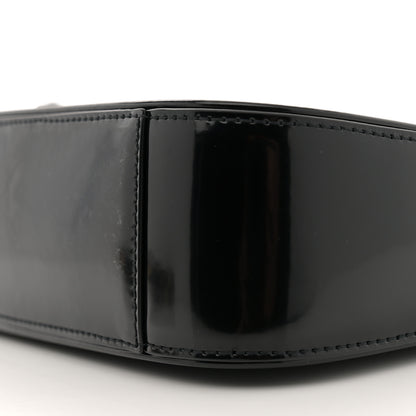 Saint Laurent Patent Calfskin Monochrome Le 5 A 7 Hobo Black 10 of 11