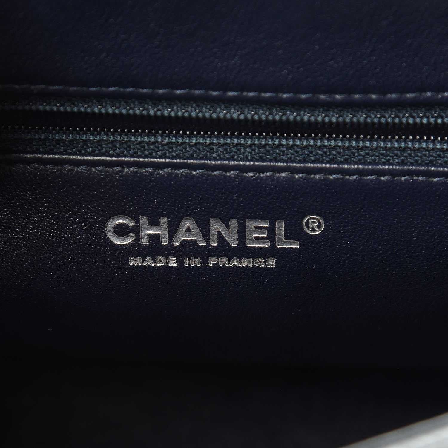 Chanel Caviar Quilted CC Accordion Shopping Bag Navy 6 of 15