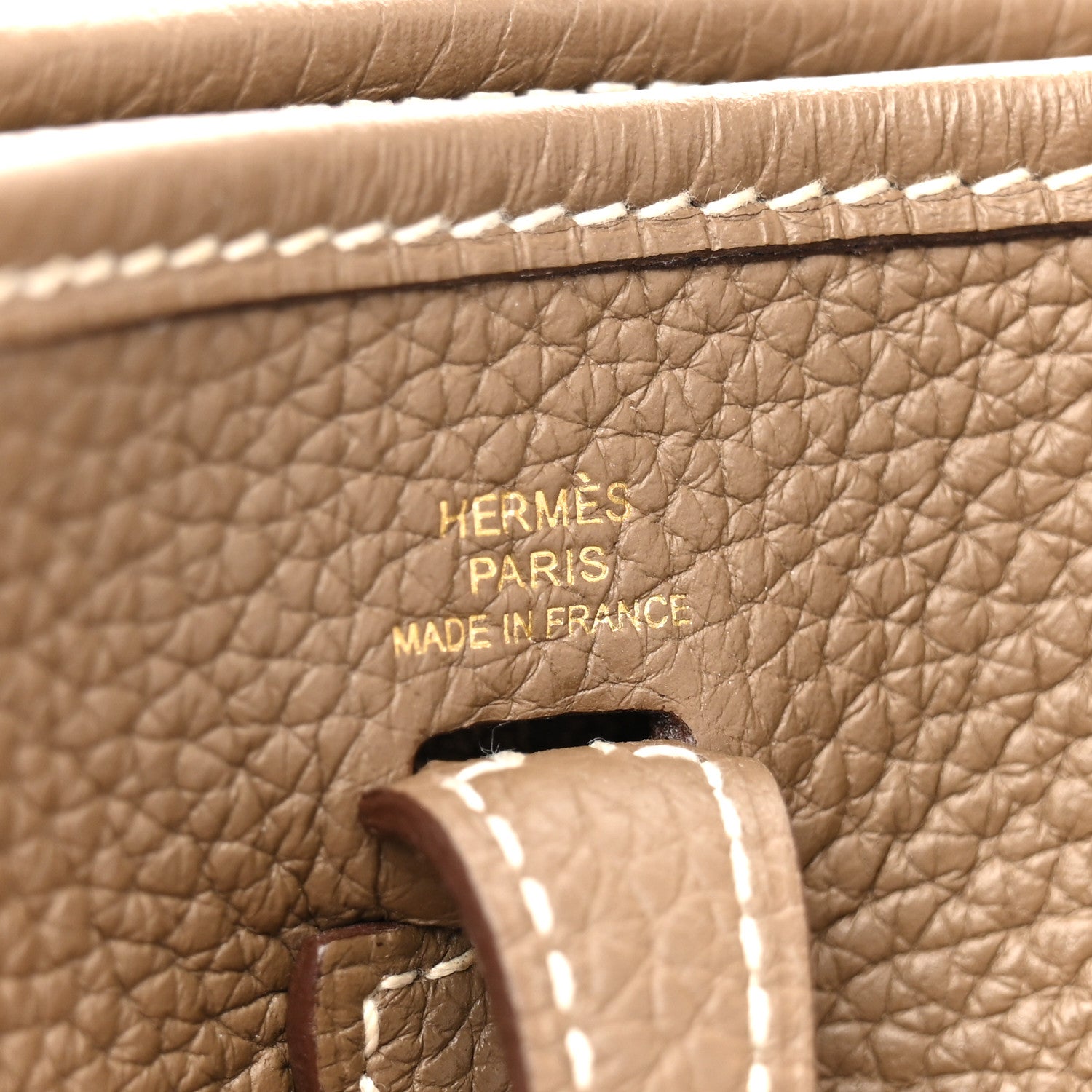 Hermes Taurillon Clemence Amazone Evelyne TPM Etoupe Bleu Indigo 6 of 13