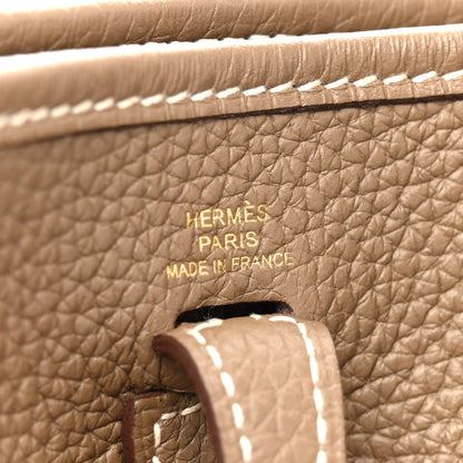 Hermes Taurillon Clemence Amazone Evelyne TPM Etoupe Bleu Indigo 6 of 13