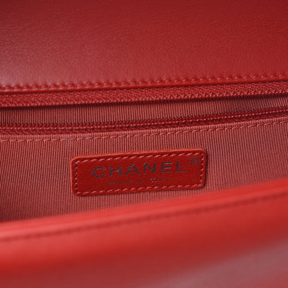 Chanel Calfskin Quilted New Medium Boy Flap Red 7 of 13