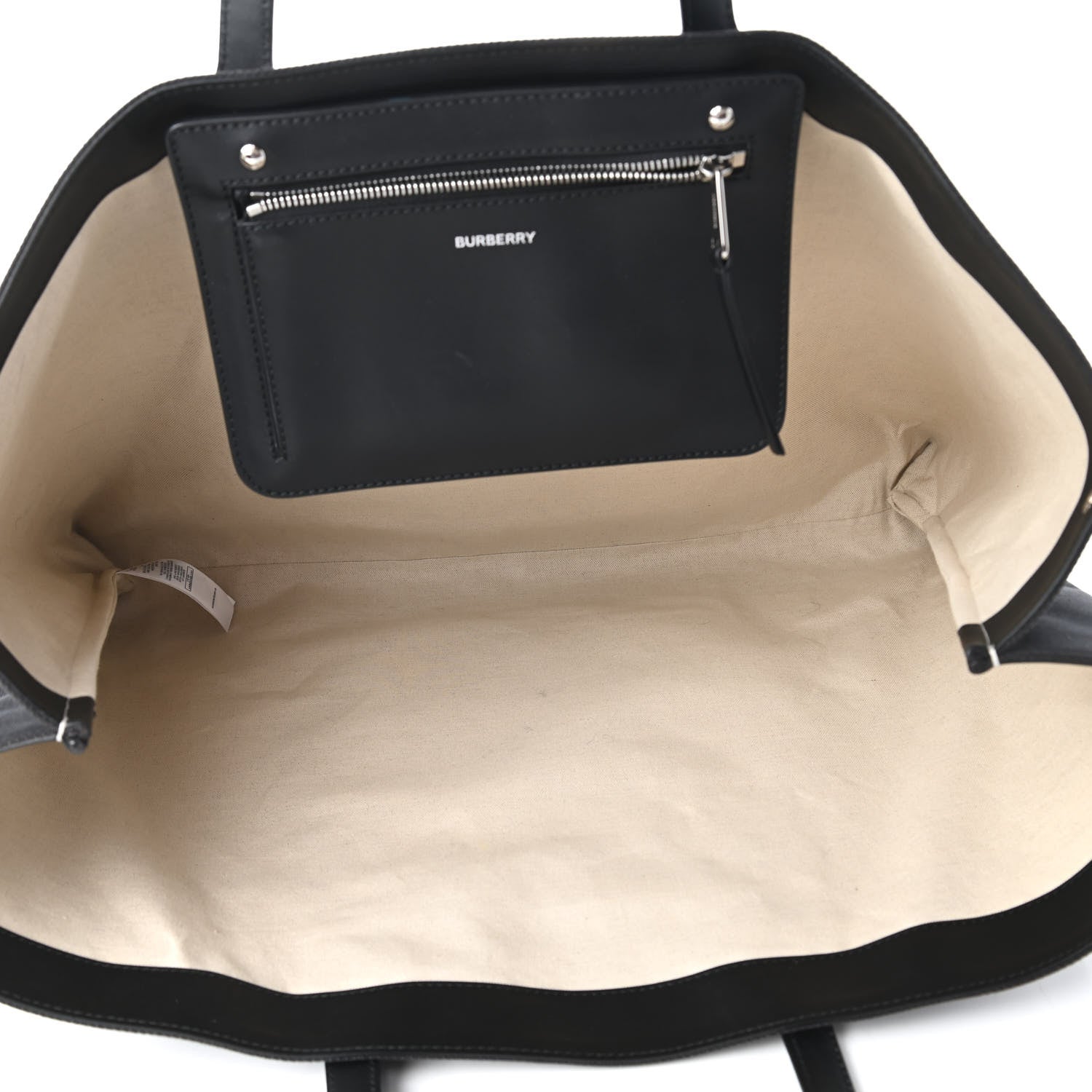 Burberry Canvas Lewes Tote Black 5 of 10