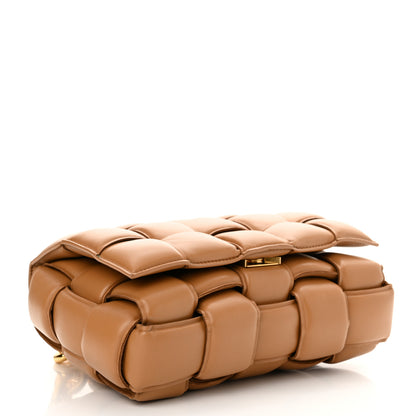 Bottega Veneta Lambskin Maxi Intreccio Padded Chain Cassette Crossbody Bag Caramel 4 of 11