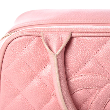 Chanel Caviar Quilted Small Bowler Pink 8 of 20