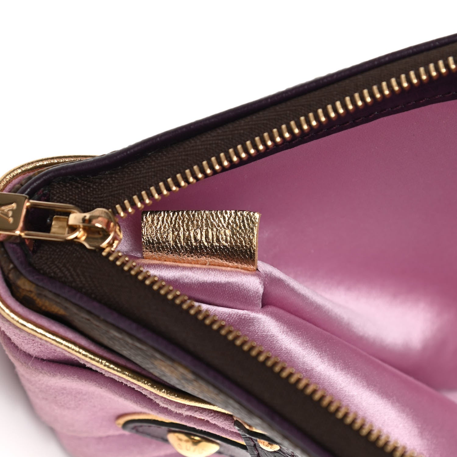 Louis Vuitton Monogram Suede Ostrich Les Extraordinaires Pochette 7 of 12
