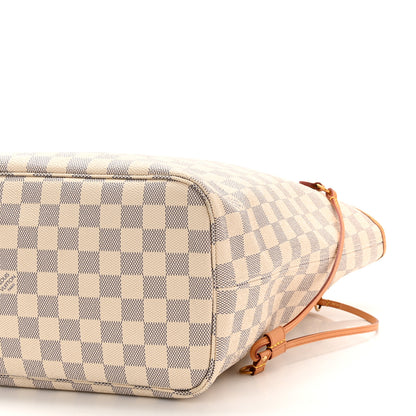Louis Vuitton Damier Azur Neo Neverfull MM Rose Ballerine 10 of 11