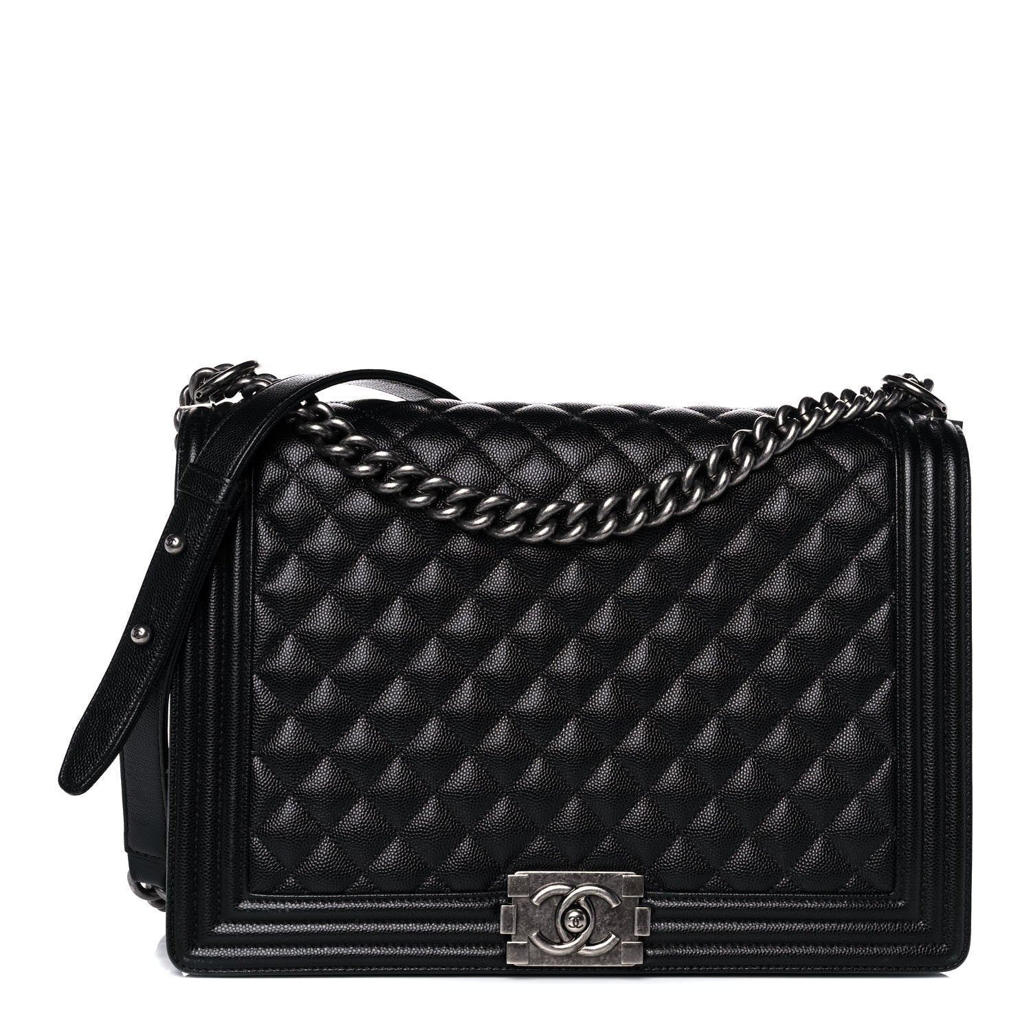 Chanel Caviar Quilted Large Boy Flap Black 1 of 11