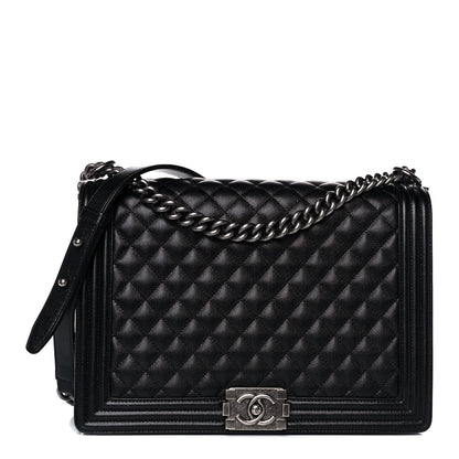 Chanel Caviar Quilted Large Boy Flap Black 1 of 11
