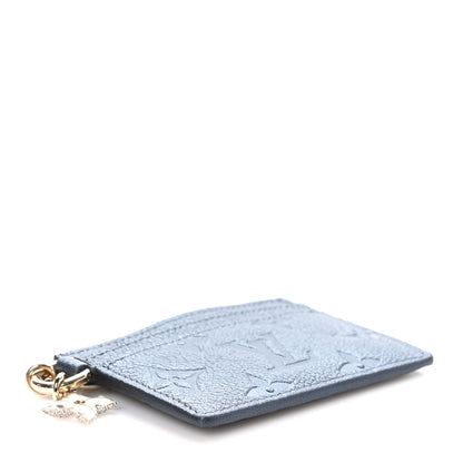 Louis Vuitton Empreinte Monogram LV Charms Card Holder Navy Blue 4 of 10