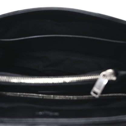 Saint Laurent Calfskin Y Quilted Monogram Medium Loulou Satchel Black 5 of 11