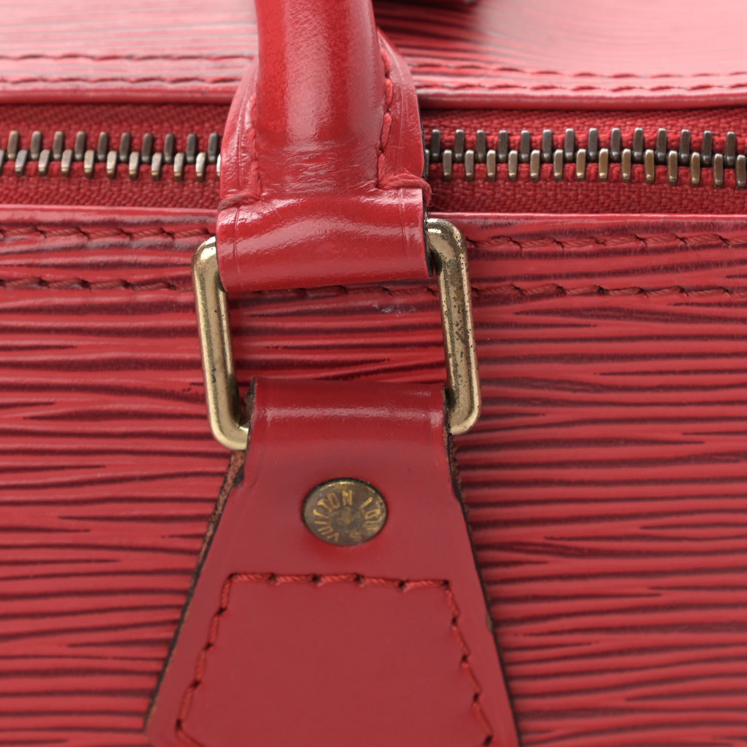 Louis Vuitton Epi Speedy 25 Castillan Red 11 of 11