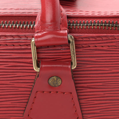 Louis Vuitton Epi Speedy 25 Castillan Red 11 of 11