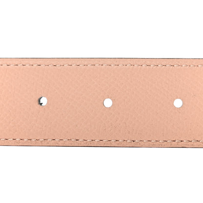 Hermes Swift Epsom Reversible 32mm Martelee H Belt 90 36 Bleu Indigo Rose Eglantine 3 of 6