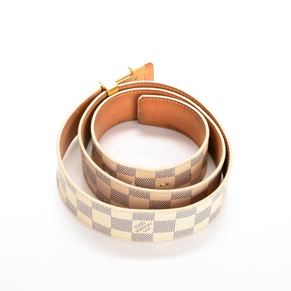 Louis Vuitton Damier Azur LV Initiales Belt 100 40 3 of 6