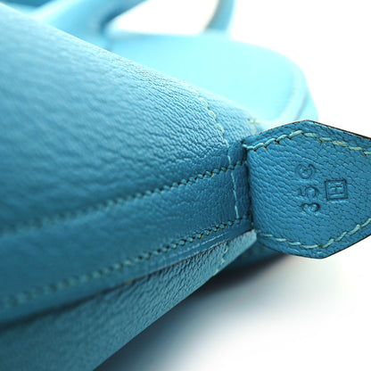 Hermes Chevre Mysore Bolide 31 Turquoise 7 of 10