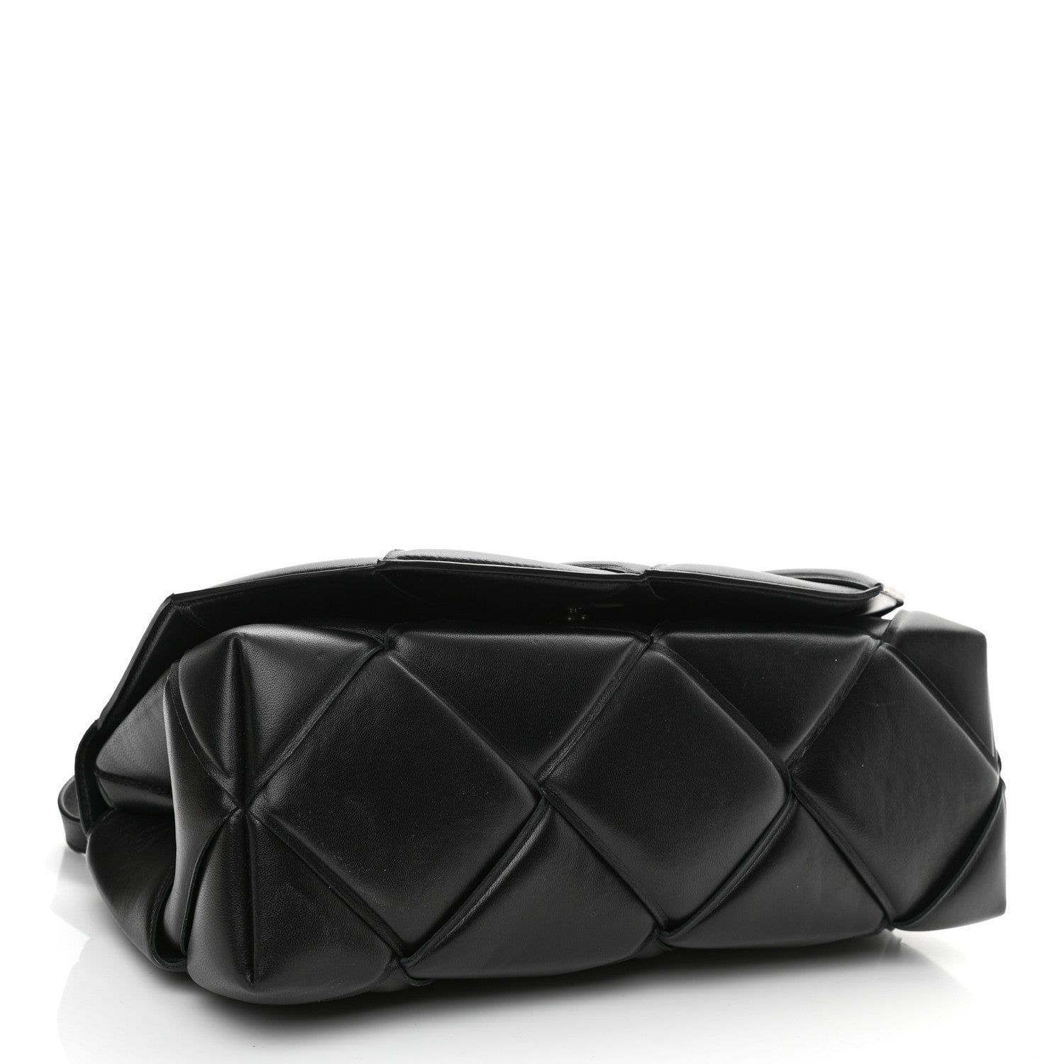 Bottega Veneta Nappa Intreccio Padded Top Handle Shoulder Bag Black 3 of 8