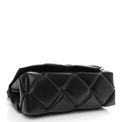 Bottega Veneta Nappa Intreccio Padded Top Handle Shoulder Bag Black 3 of 8
