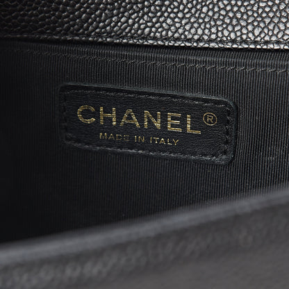 Chanel Caviar Quilted Medium Boy Flap Black 5 of 9