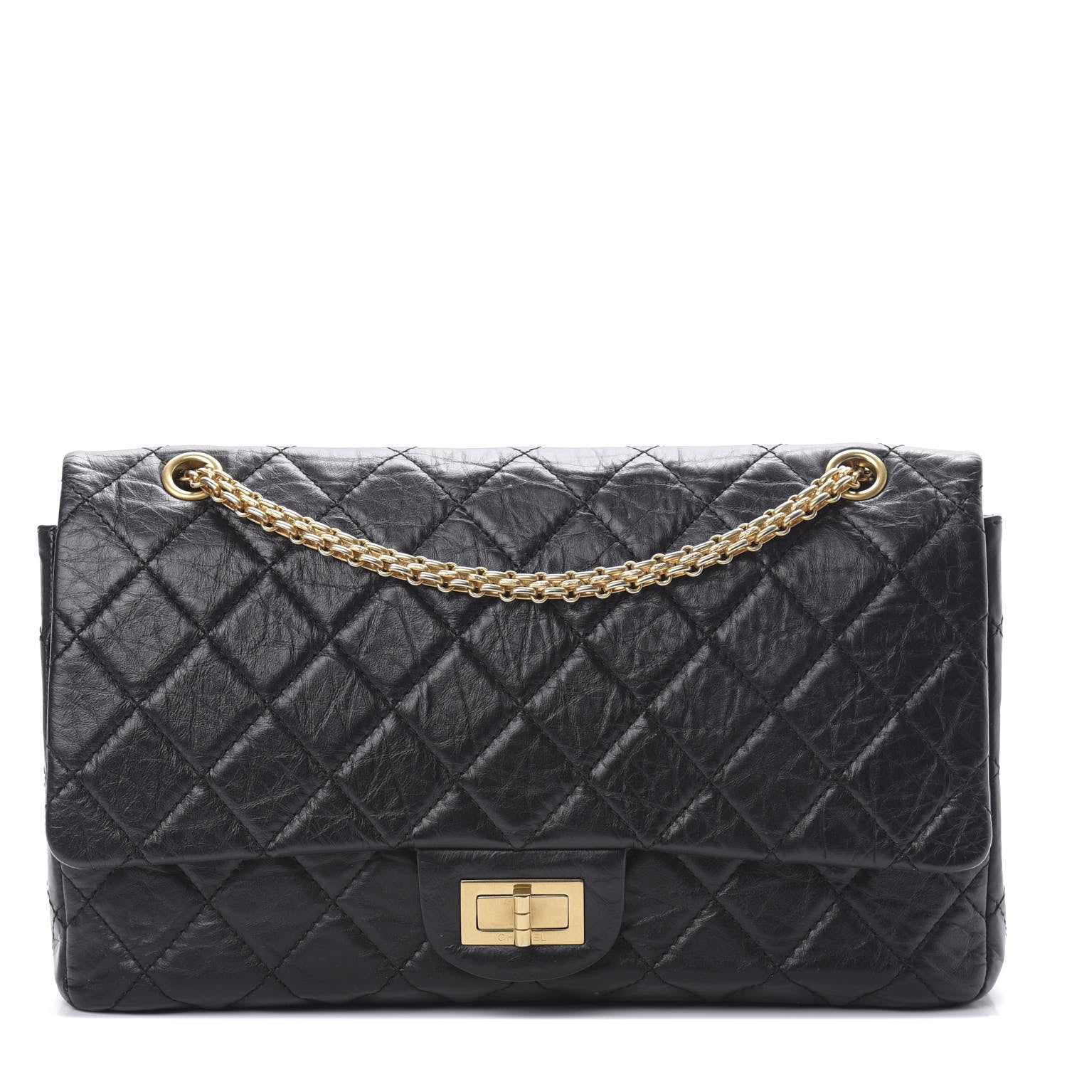 Chanel Aged Calfskin Quilted 2.55 Reissue 227 Flap Black 1 of 14