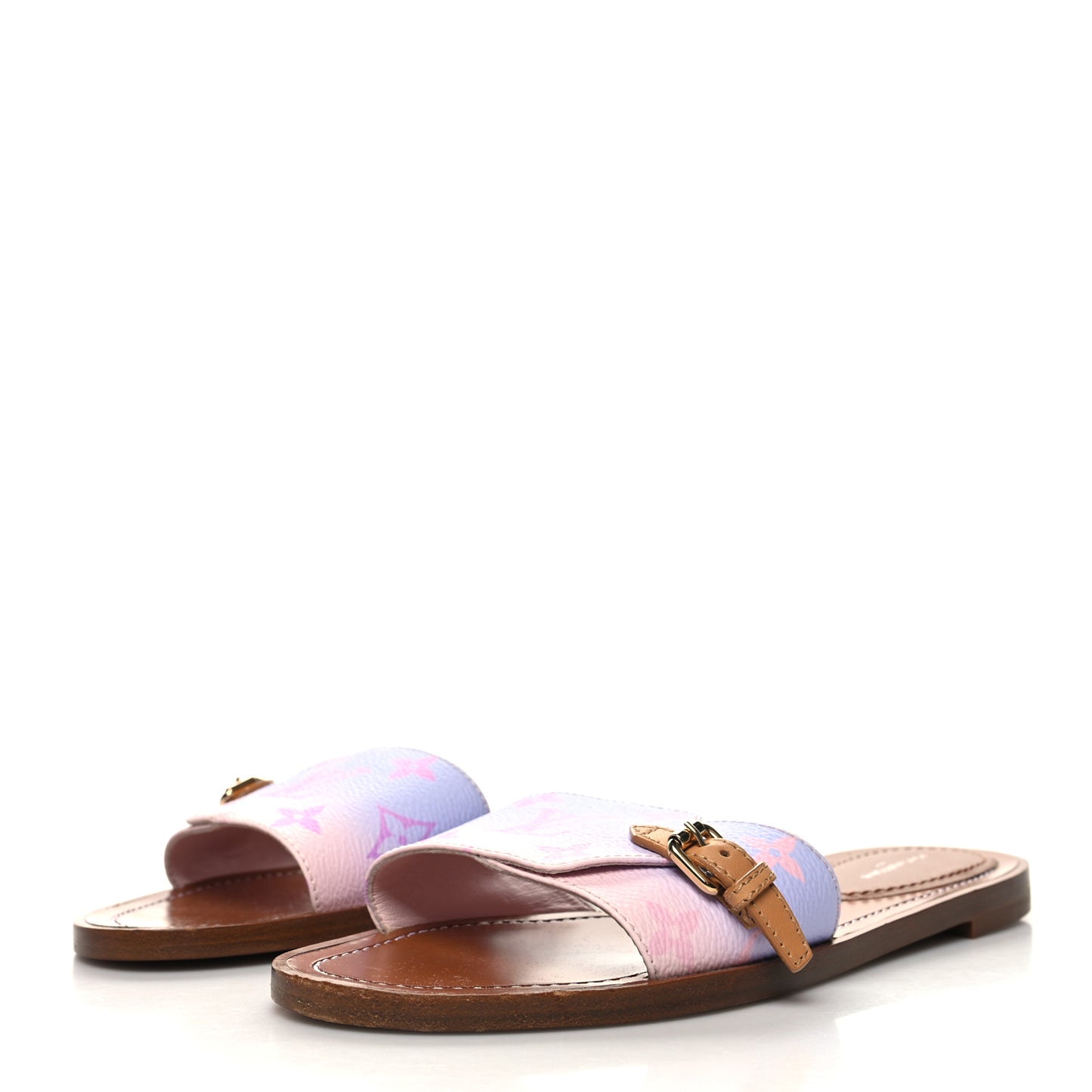 Monogram Spring in the City Lock It Flat Mule 37.5 Sunrise Pastel