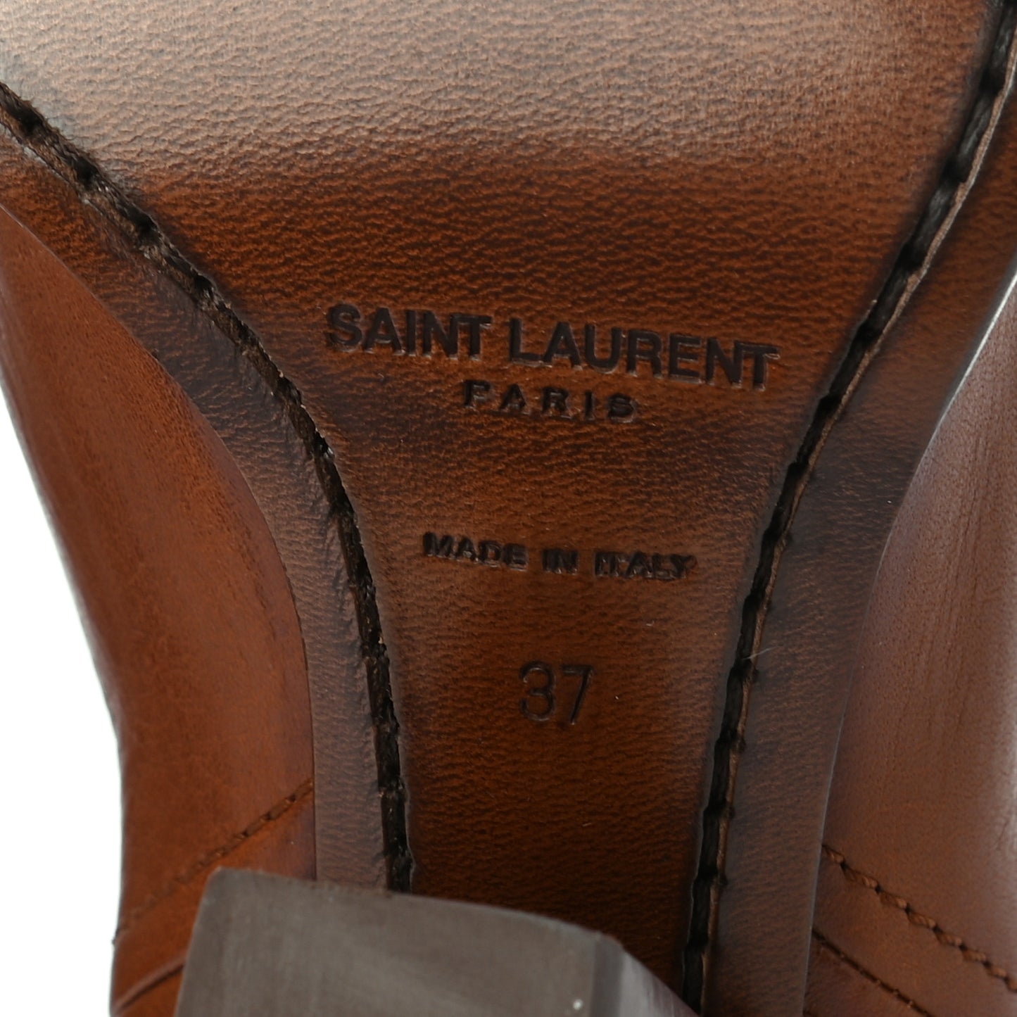 Calfskin Theo 95 Zip Boot 37 Cuoio