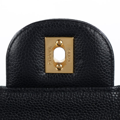 Chanel Caviar Quilted Jumbo Single Flap Black 8 of 8
